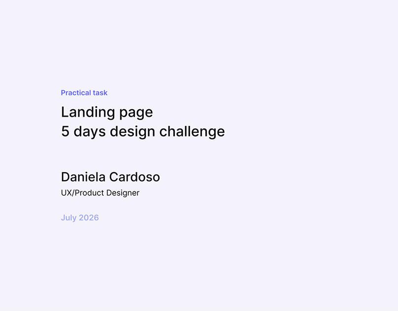 Cover of the case study AI-Powered Landing Page