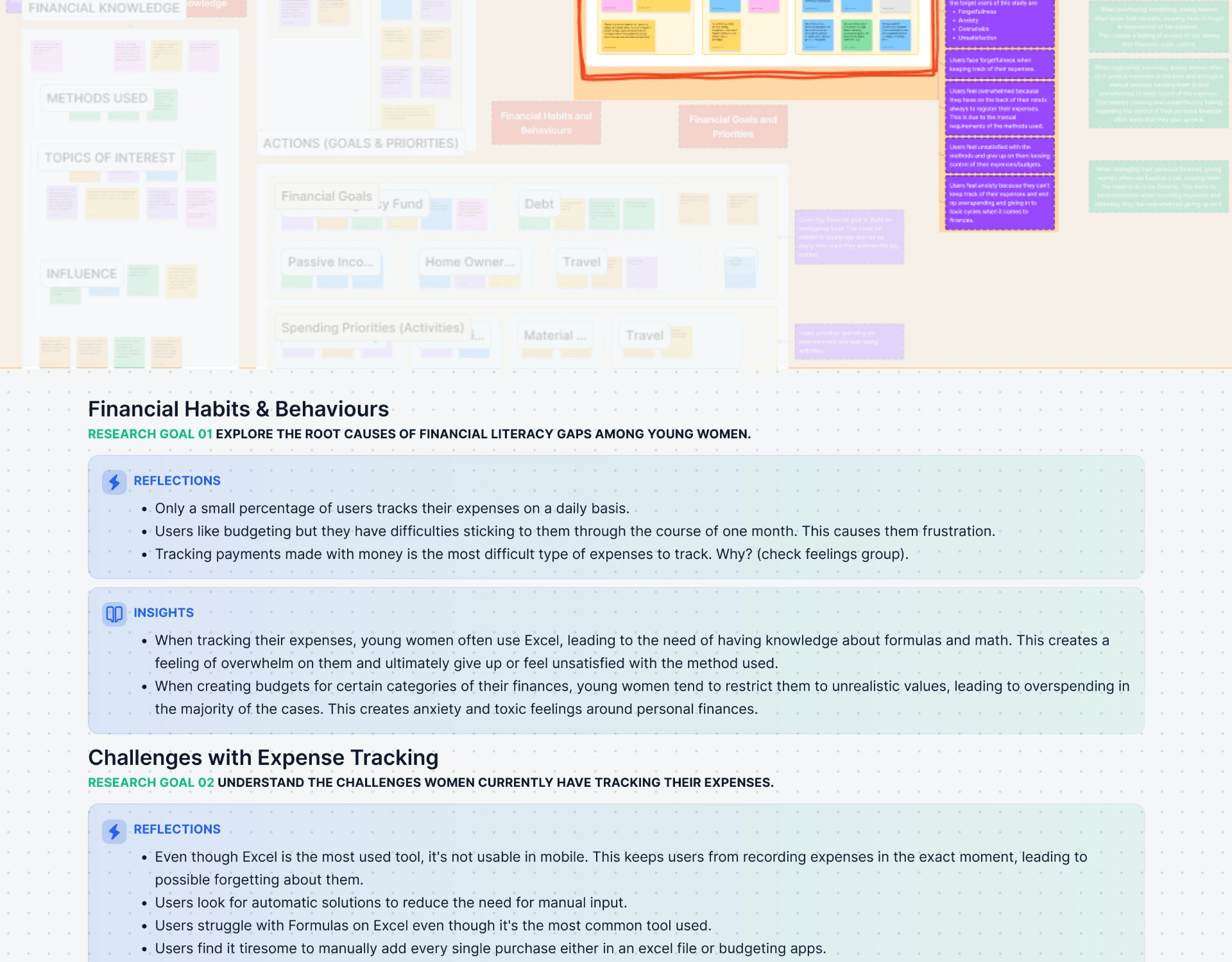 Reflections and insights for research goals 01 and 02