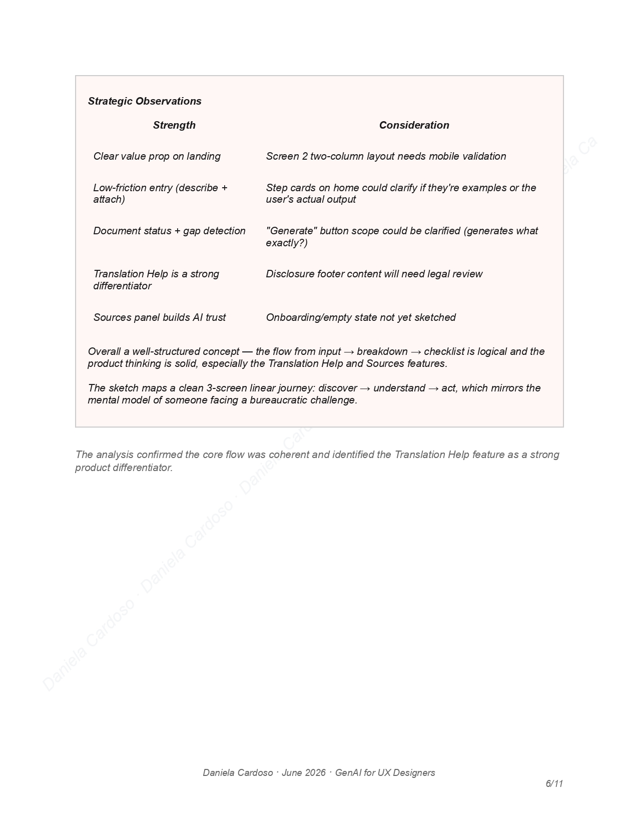 Page 6 - Strategic observations, strengths and considerations